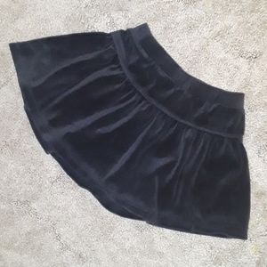 Circo little girls black velvety skirt